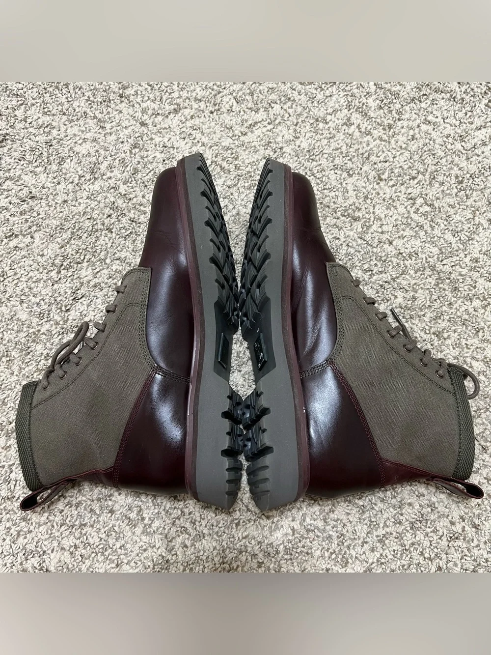 Cole Haan American Classics Plain Toe Boot Bloodstone-Deep Olive Waterproof Sz 9